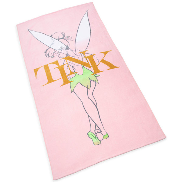 Disney Tinkerbell 86cm x 162cm 100 Large Cotton Beach Towel Wayfair